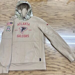 Nike On Field Atlanta Falcons Salute To Service Sideline Hoodie Mens S NFL Dri